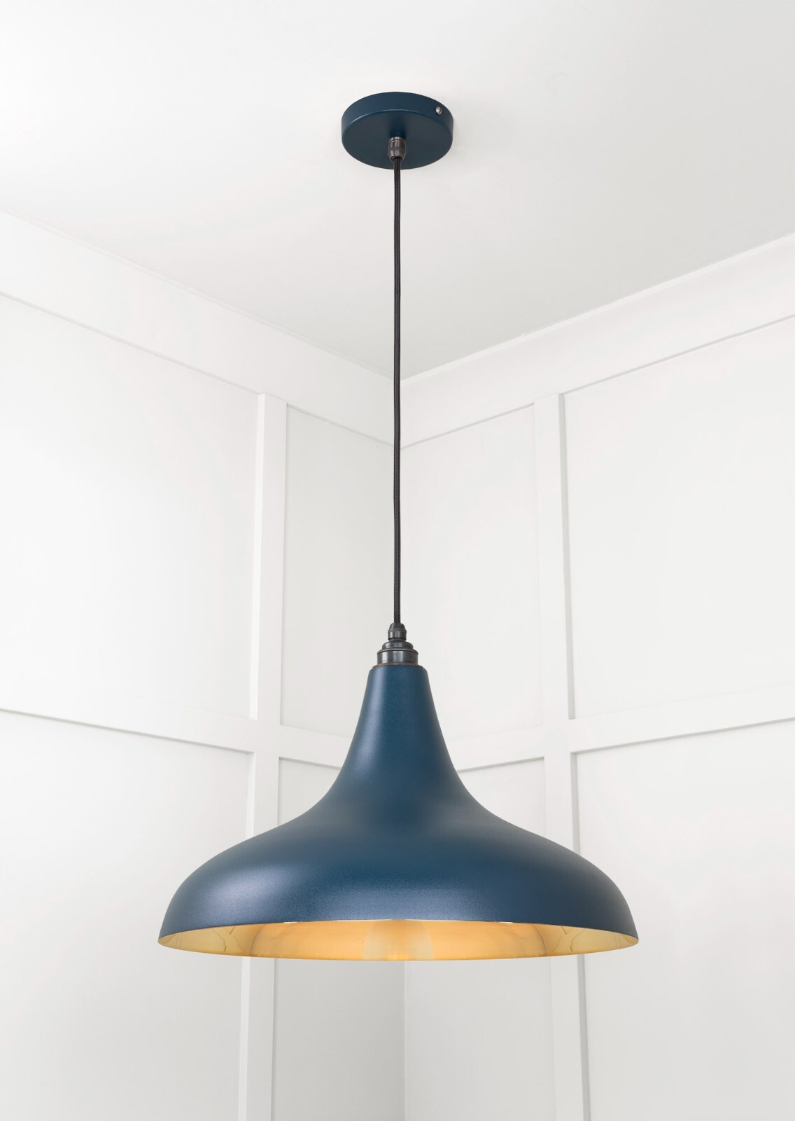 From The Anvil 49722SDU Smooth Brass Frankley Pendant in Dusk
