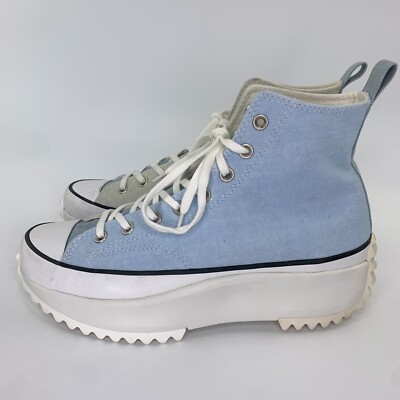 Converse Run Star Hike High Denim Blue Sneakers Mens Size 10.5 READ