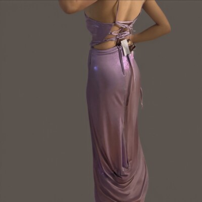 Formal Mermaid Long Prom Dress Purple Size 9 Medium Women | eBay