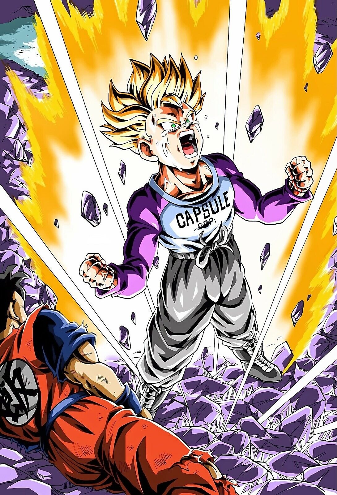 Future Trunks Super Saiyan Poster for Sale by bielmegamiart