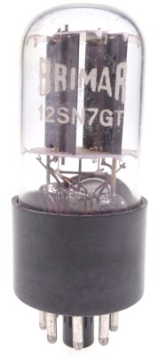 12SN7GT = 12SN7 = B36 = CV925 Brimar Röhre Tube Valvola tested #8205