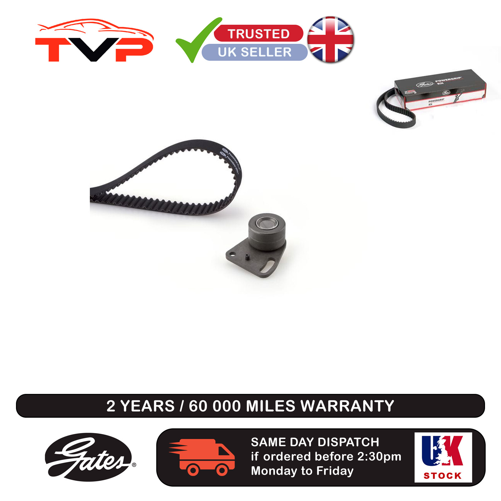Timing Belt Kit Fits Ford Capri Cortina Cortina Coach Granada GATES K015068 - Image 4