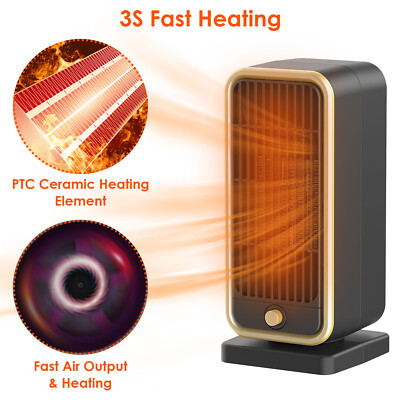 500W Portable Electric Space Heater Fan Forced Warming