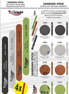 MIRAGE SANDING STICK OPTIMAL SET [4pcs/8 STAGES]