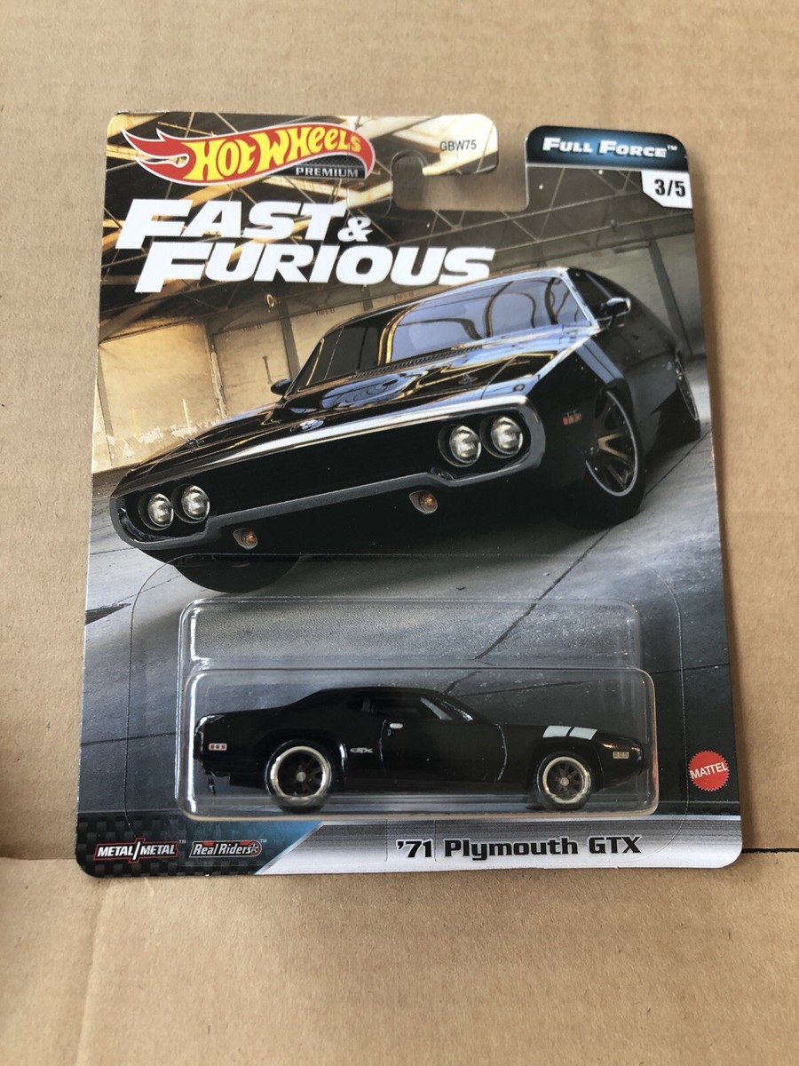 HOT WHEELS PREMIUM DIECAST Fast & Furious -'71 Plymouth GTX 3/5