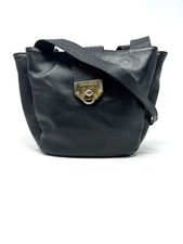 Nina Ricci Black Leather Bucket Shoulder Bag