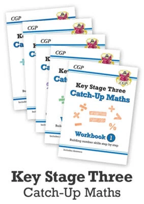 KS3 Maths Catch-Up Complete Bundle: Workbooks 1-5(ALL 5 BOOKS IN 1 BUNDLE)