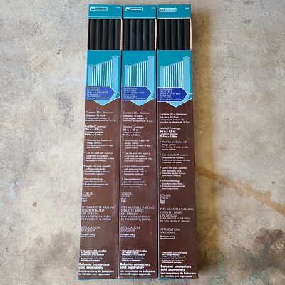 Veranda Aluminum Balusters for 36'' Rail Height Same Size As Trex Black Set Of 30
