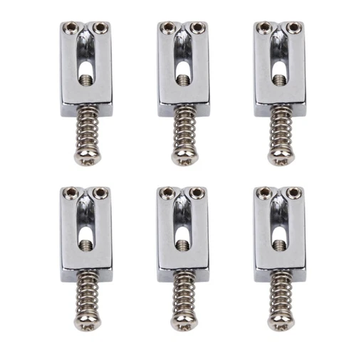 6pcs Silver Tremolo Bridge Saddles for Electric Guitar Guitar bridge saddles