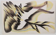 Wajih Nahle Original Painting Lebanese Abstract Painter and Calligrapher