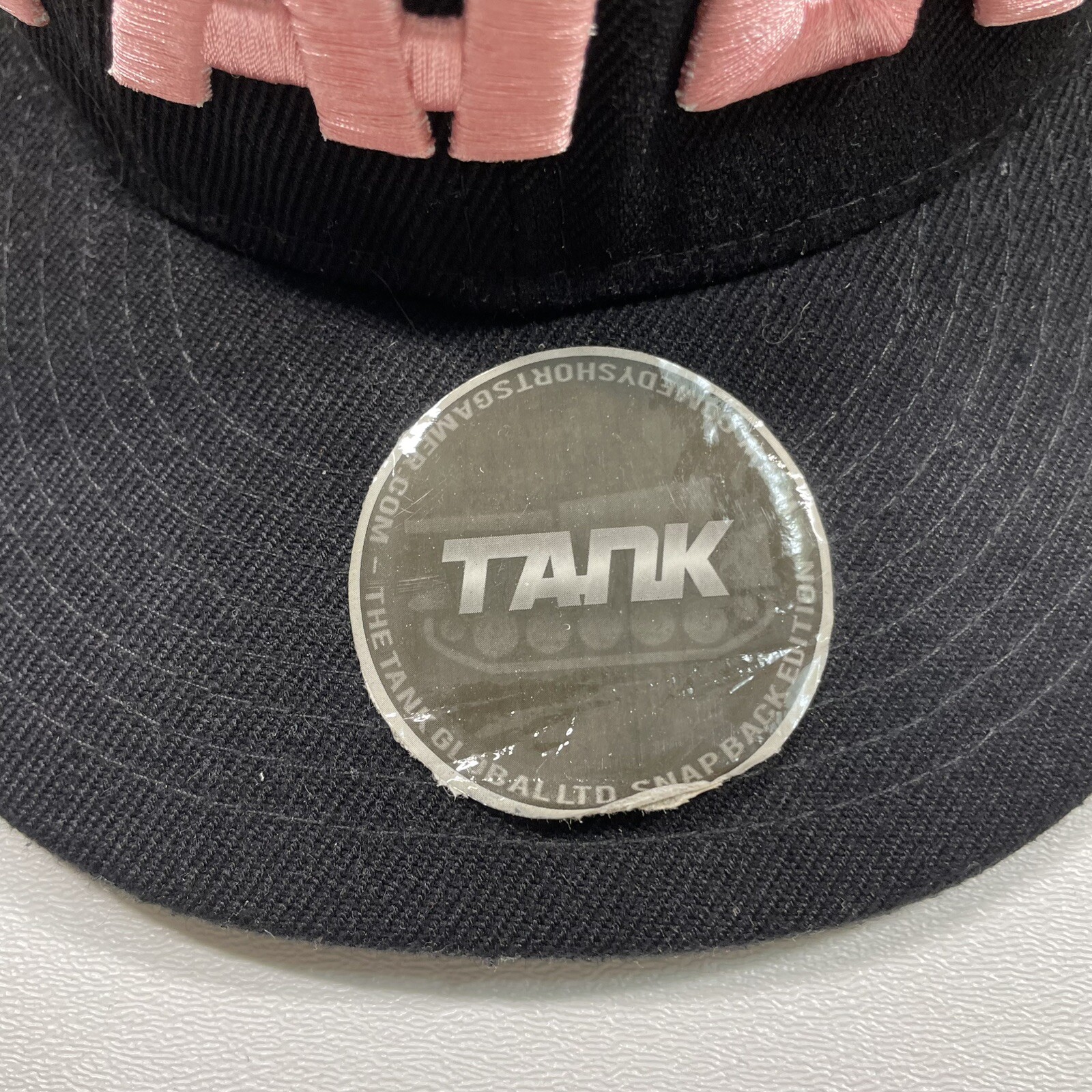 Tank By Deji Hat Cap Men’s Black Pink Snapback Embroidered