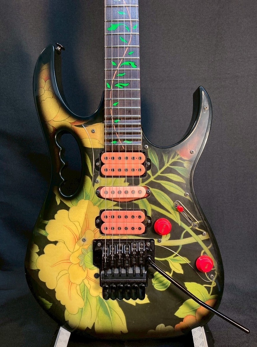 Ibanez JEM77 FP Floral Steve Vai Signature Black Floral