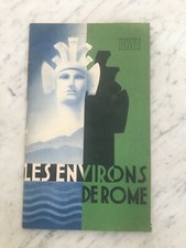 ROMA I DINTORNI DI ROMA 30s FRANCESE FUTURISMO GUIDA TURISTICA VECCHIA BROCHURE
