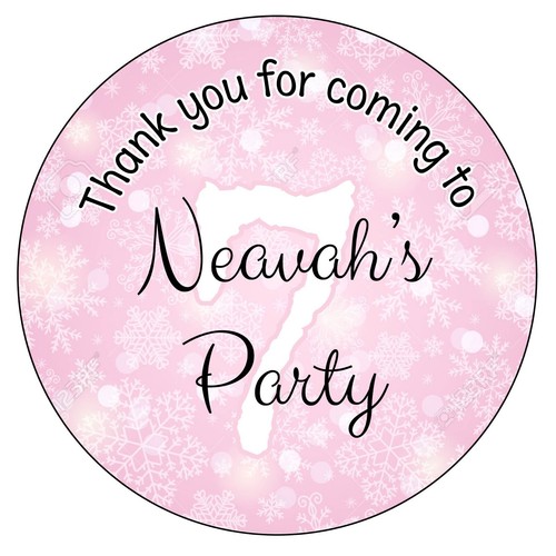 PERSONALISED Pastel Birthday Party Bag Stickers Sweet Cone VARIOUS DESIGNS 1153 - Picture 7 of 35