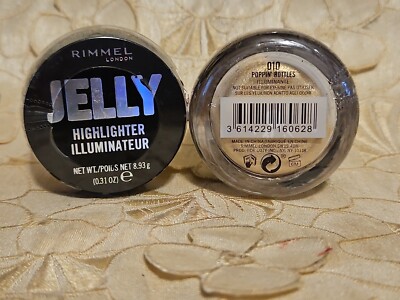 2-RIMMEL-LONDON-Jelly Highlighter-010 Poppin Bottles-GREAT SHADE!~ NEW/SEALED!