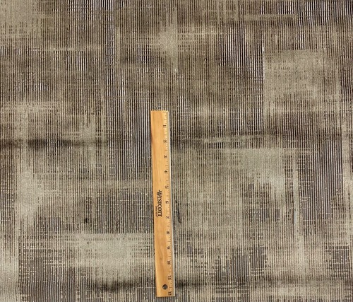 HIGHLAND COURT ARLIA VELVET ESPRESSO BROWN HEIRLOOM BEIGE FABRIC BY YARD 53"W - Picture 4 of 6