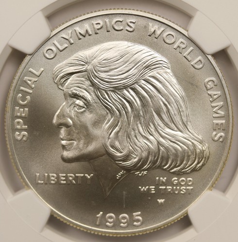1995-W Special Olympics Modern Commemorative Silver $1 MS 69 NGC - Picture 3 of 4