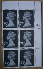 SG UM DEFINITIVE MACHIN LITHO CYLINDER BLOCK X1023 75p UG130 Cyl Q1 Row 1