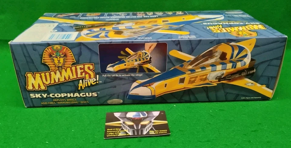 Vintage Toys Serie MUMMIES ALIVE! SKY-COPHAGUS Sarcofago, 1998 KENNER, NEW MISB! - Immagine 3 di 4