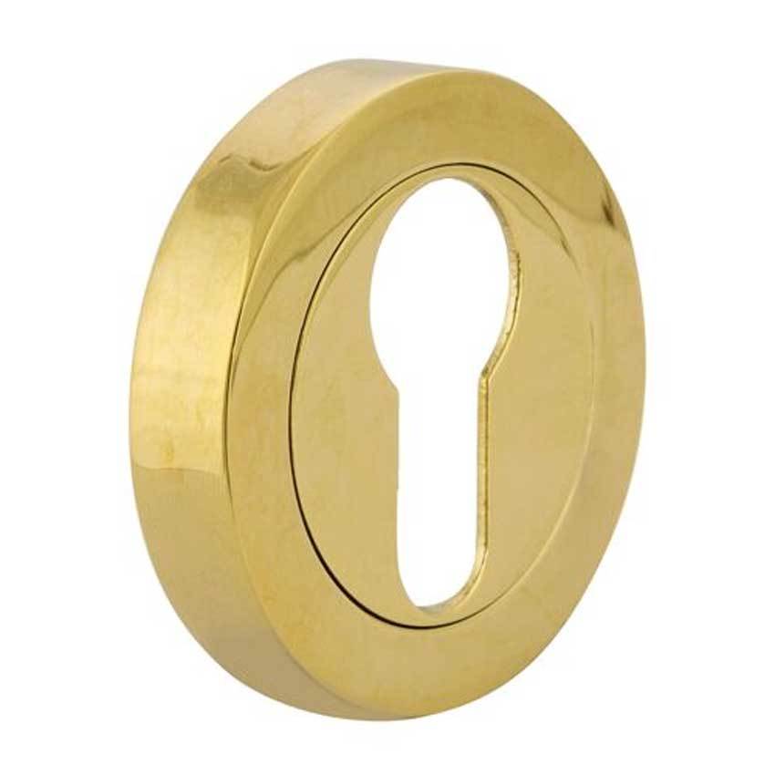 TSS Modern Round Euro Escutcheon 50 x 10mm PB (TSSESEURMODB)