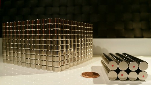 10 Neodymium Cylinder Disc Magnets. Super strong N52 Rare Earth 3/8 × 1/4" - Picture 4 of 6