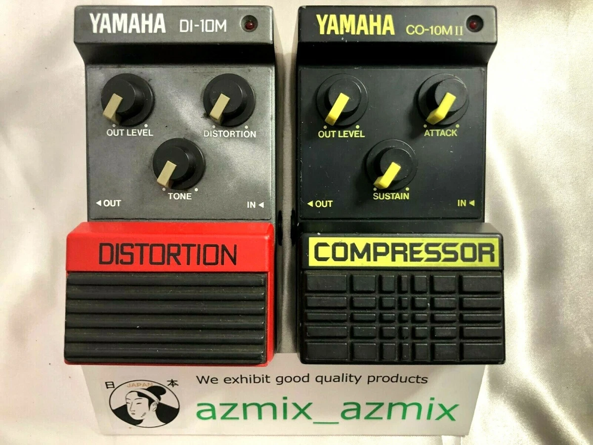 YAMAHA DI 10M CO1 10M 1980s Vintage Guitar Pedal Made in Japan Set of Two