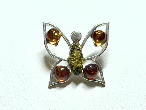 Authentic Baltic Amber 925 Sterling Silver Pendant Jewelry JY3725