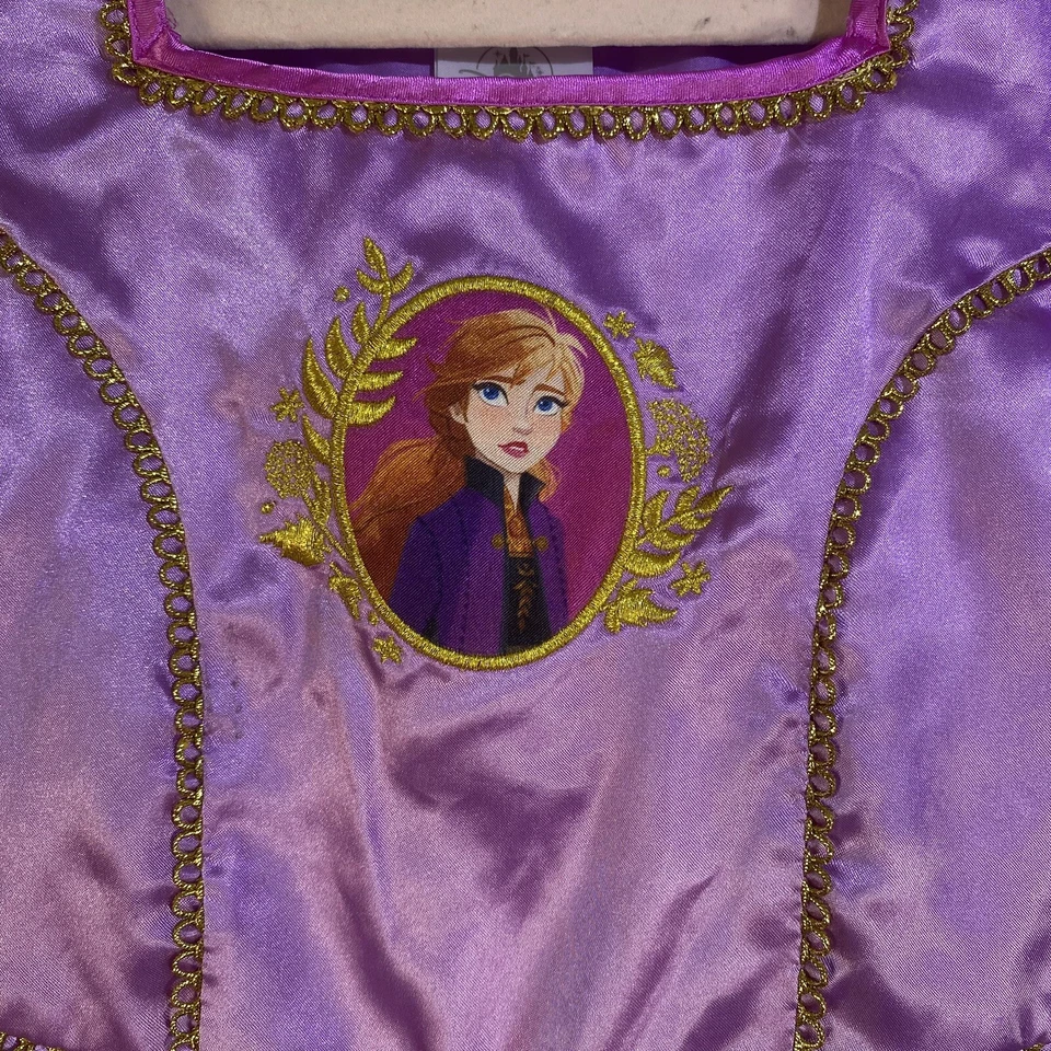 Disney Frozen's Anna Dress Costume  Size Small 5/6 - Image 2 of 4