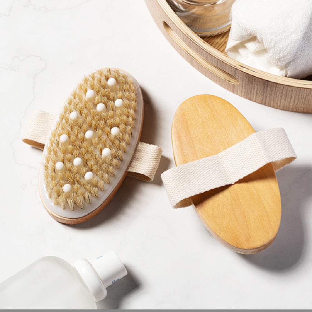 Dry Body Brush Cellulite Reduction Lymphatic Drainage Exfoliating