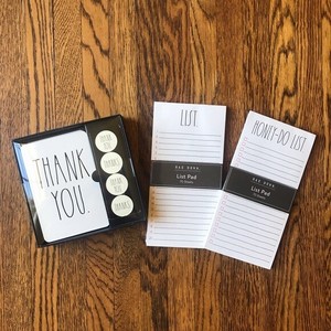 Download Rae Dunn Thank You Cards & 2 Tall Notepads Bundle | eBay