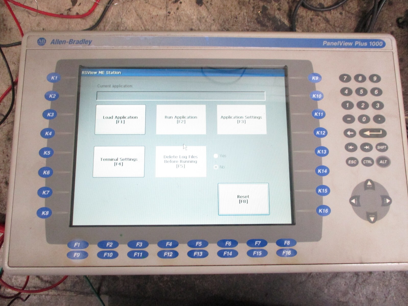 Allen Bradley 2711P-K10C6D1 Panelview Plus 1000 HMI Ser A REV D 24VDC