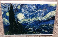 Van Gogh Starry Night 2" x 3" Refrigerator Locker MAGNET