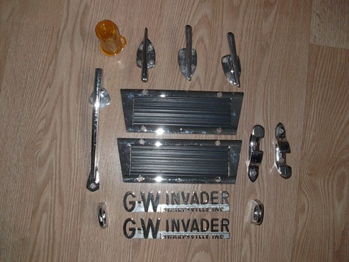 VERY RARE GW Invader Chrome NOS hardware for Mini Speed Boat 1968 thru 1988.