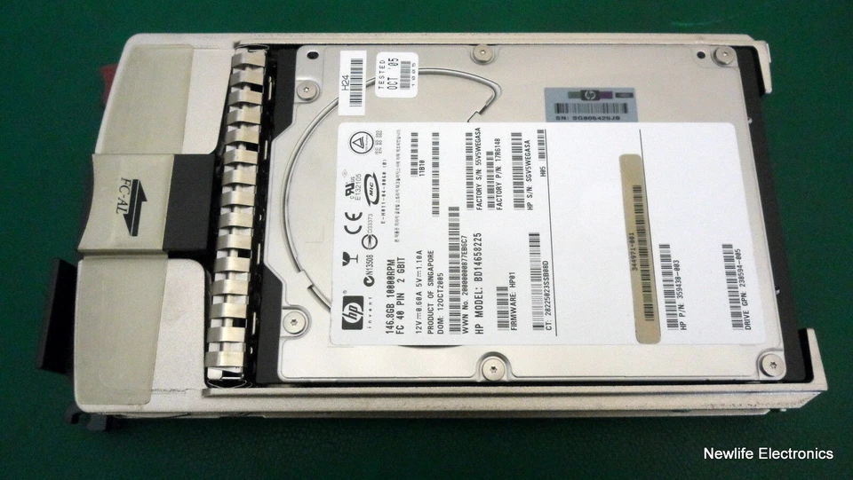 HP 300590-001 146GB 10,000 RPM 3.5 in. Fiber Channel HDD 359438-003 - Image 4 of 4