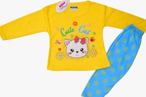 Nuevos juegos de traje de algodón orgánico para niñas - Imagen 3 de 14