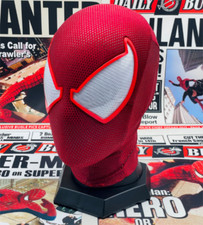 Across The Spider-Verse Scarlet Spiderman Ben Reilly Helmet Mask Cosplay Costume