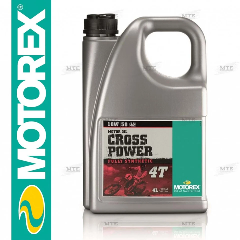 Motorex Cross Power 4T 10W/50 4L crospower 10W50 completamente sintetico JASO MA2