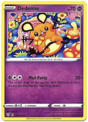 Pokemon - Dedenne - 078/189 - Darkness Ablaze - NM/M - NEW