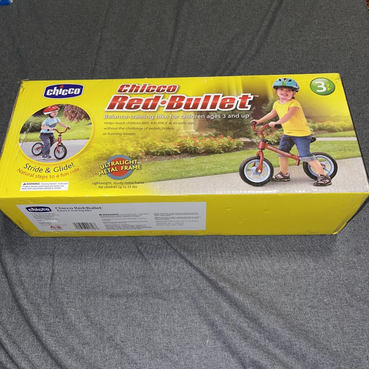 Chicco Red Bullet Balance Bike New