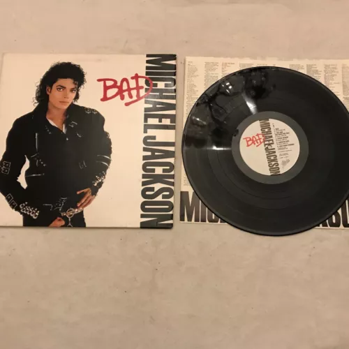 VTG Michael Jackson "Bad" LP Vinyl Record 1987 Epic Records 33RPM