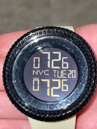 NEW JOJINO JOE RODEO MENS BLACK OUT LAB MADE CASE RUBBER BAND DIGITAL WATCH - Picture 4 of 7