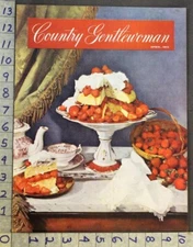 1951 STRAWBERRY SHORTCAKE FOOD COOK DECOR KITCHEN PHOTO INSERT COVER 33089