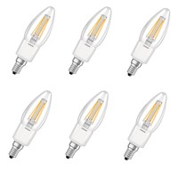 6X Osram Superstar Led Kerze E14 4,5W =40W Warmweiß Dimmbar Eek:G (Spektrum A-G)