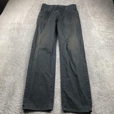 Levi's 521 72 Straight Fit Jeans Mens 32x32 Black Low Rise Vintage Europe