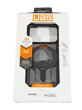 Cc4O UAG iPhone 17 Pro Case w Kickstand Plasma XTE - For MagSafe, Black/Orange
