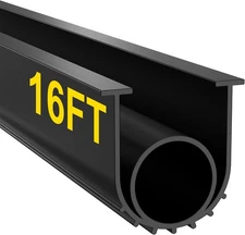 16Ft Garage Door Bottom Seals Threshold Buffering Weatherproof Sealing Rubber