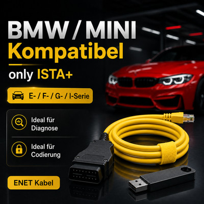 NEW DIAGNOSE BMW ISTA+ 4.59.30 only ISTA ENET Kabel USB Stick NEU