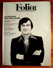 HUGH HEFNER - cover on FOLIO magazine - February 1979 -  PLAYBOY
