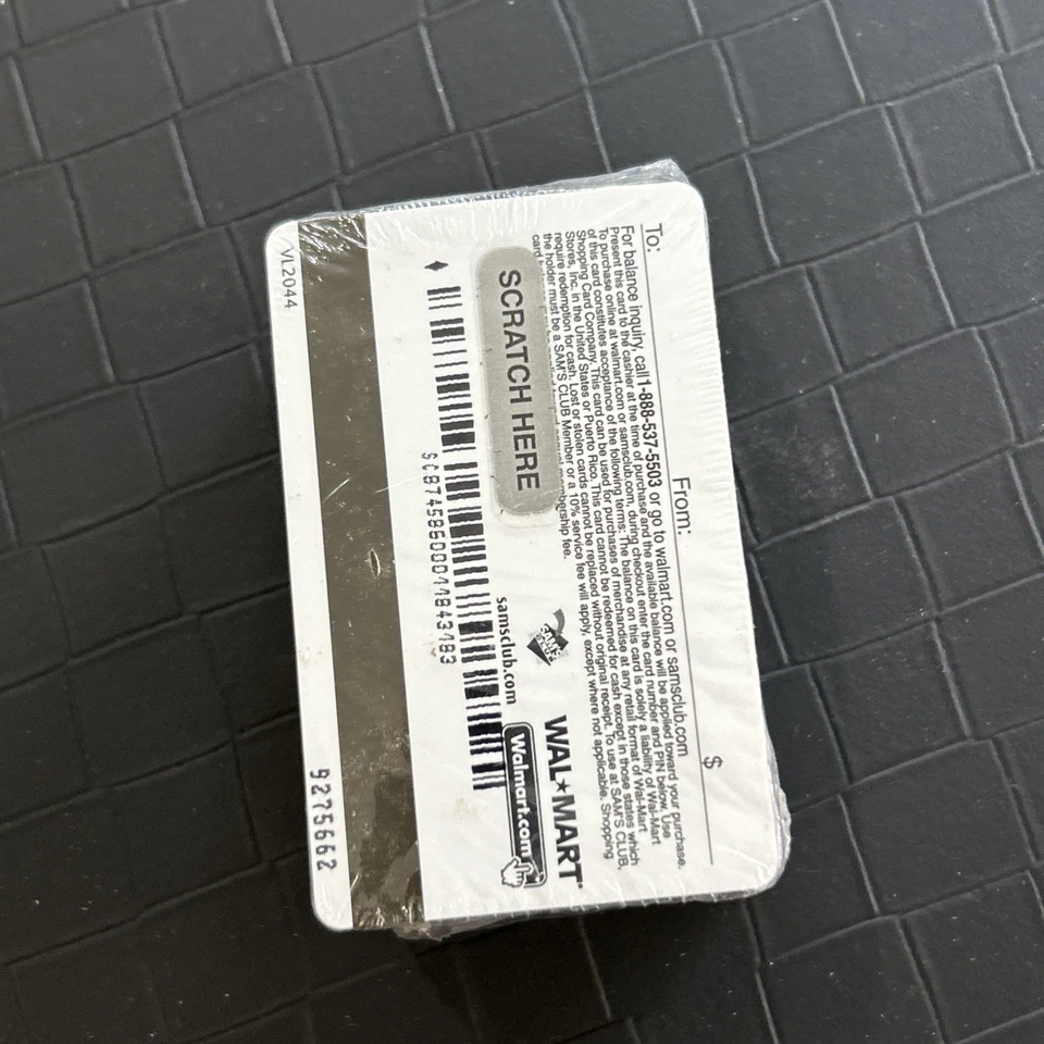 WALMART Mickey Mouse Sombrero de Papá Noel (2005) Tarjeta de Regalo Lenticular ($0) Paquete de 50 Foto 3 de 3