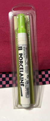 Pebeo Porcelaine 150 Fine Point China Paint Marker, Peridot Green NEW